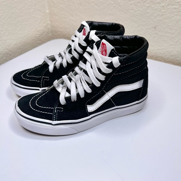 Vans Shoes Kids Vans Sk8 Hi Black And White Size Unisex Poshmark